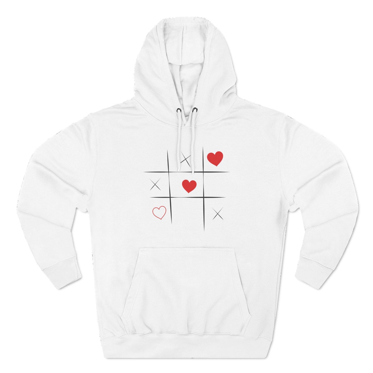 Heart Tic-Tac-Toe Hoodie