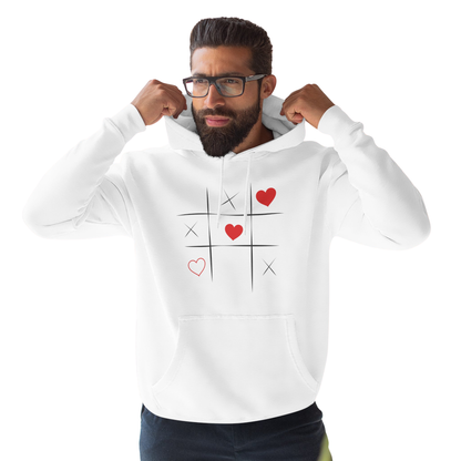 Heart Tic-Tac-Toe Hoodie